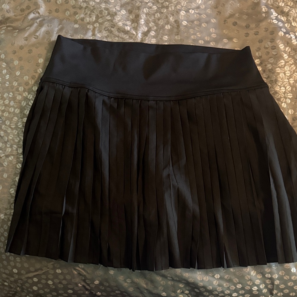 Black Pleated Women's Skort